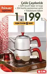 HİSAR OPTİMA ÇELİK ÇAYDANLIK